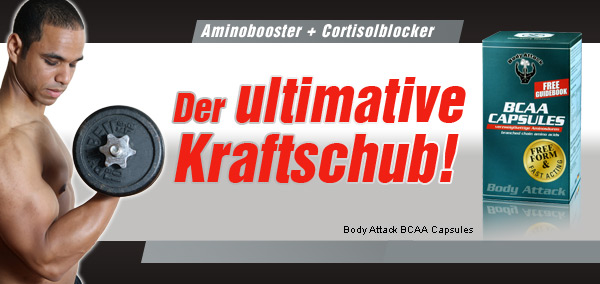 Aminos�uren BCAA von Body Attack g�nstig bei Professionell Fitness kaufen