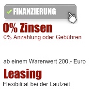 Finanzkauf, Finanzieurung �ber Santander Bank als Partner von Professionell Fitness. 6,12, 18, 24 Monate Laufzeit mit =%