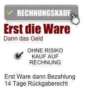 Kauf per Rechnung ohne Risiko - Erst die Ware dann das Geld. Fitnessger�te im Fitness online Shop kaufen. 