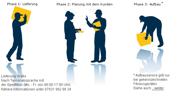 Aufbauservice Fitnessger&auml;te bei Professionell Fitness.de